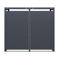 Schartec Wheelie Bin Box Wood Design SMB1-2