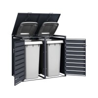 Schartec Wheelie Bin Box Wood Design SMB1-2