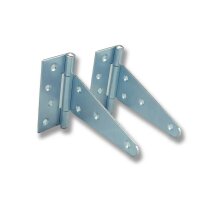 SCHARTEC Garden Gate Hardware Kit galvanised – gate latch, T-hinges & handle in modern design