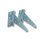 SCHARTEC Garden Gate Hardware Kit galvanised – gate latch, T-hinges & handle in modern design
