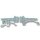 SCHARTEC Garden Gate Hardware Kit galvanised – gate latch, T-hinges & handle in modern design