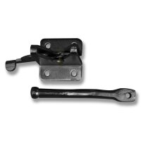 SCHARTEC Garden Gate Hardware Kit black – gate latch, T-hinges & handle in classic design