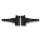 SCHARTEC Garden Gate Hardware Kit black – gate latch, T-hinges & handle in classic design