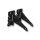 SCHARTEC Garden Gate Hardware Kit black – gate latch, T-hinges & handle in classic design