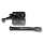 SCHARTEC Garden Gate Hardware Kit black – gate latch, T-hinges & handle in classic design
