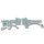 SCHARTEC Garden Gate Hardware Kit galvanised – gate latch, T-hinges & handle in classic design