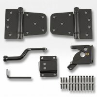 SCHARTEC Premium Garden Gate Hardware Kit black – 3...