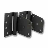 SCHARTEC Premium Garden Gate Hardware Kit black – 3 mm hinges & gate latch