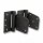 SCHARTEC Premium Garden Gate Hardware Kit black – 3 mm hinges & gate latch