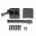 SCHARTEC Premium Garden Gate Hardware Kit black – 3 mm hinges & gate latch