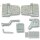 SCHARTEC Premium Garden Gate Hardware Kit galvanised – 3 mm hinges & gate latch