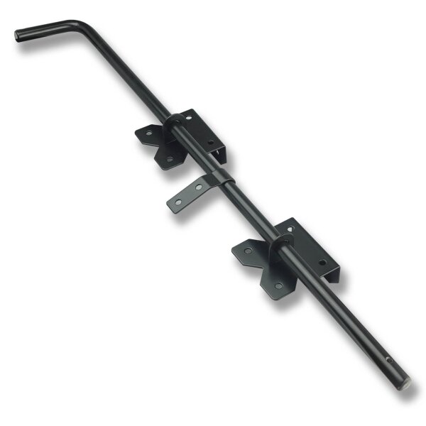 SCHARTEC Gate Drop Bolt Lock 610 mm black powder-coated steel incl. guide angle