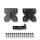 SCHARTEC Gate Drop Bolt Lock 610 mm black powder-coated steel incl. guide angle