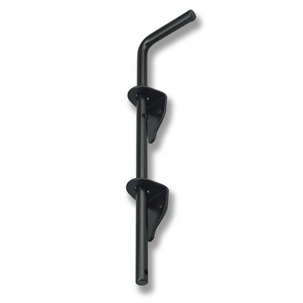SCHARTEC Gate Drop Bolt Lock 305 mm black powder-coated steel incl. guide angle
