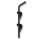 SCHARTEC Gate Drop Bolt Lock 305 mm black powder-coated steel incl. guide angle