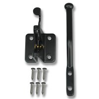 SCHARTEC Garden Gate Latch black for fence and garden gates incl. fixing materials