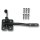 SCHARTEC Garden Gate Latch black for fence and garden gates incl. fixing materials