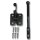 SCHARTEC Garden Gate Latch black for fence and garden gates incl. fixing materials