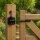 SCHARTEC Garden Gate Latch black for fence and garden gates incl. fixing materials