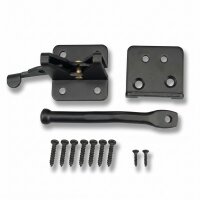 SCHARTEC Premium Garden Gate Latch black for fence and...