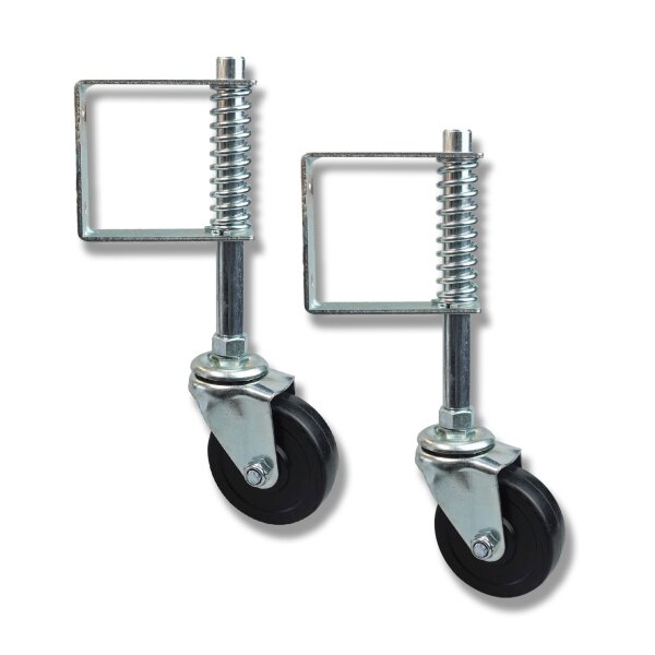 2 x Schartec Spring-Loaded Gate Wheel up to 100 kg