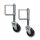 2 x Schartec Spring-Loaded Gate Wheel up to 100 kg