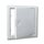 White metal access panel with key different sizes