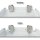 White metal access panel different sizes