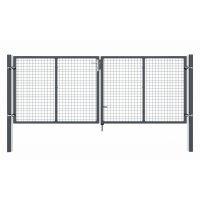 Double-Leaf Swing Gate in Anthracite 1200 x 4000 mm