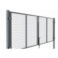 Double-Leaf Swing Gate in Anthracite 1200 x 4000 mm