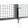 Double-Leaf Swing Gate in Anthracite 1200 x 4000 mm
