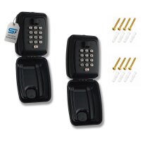 2-Set Schartec Key Safe Box with Push-Button Code &...