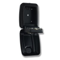 2-Set Schartec Key Safe Box with Push-Button Code & Cover – Key Lock Box for Wall Mounting