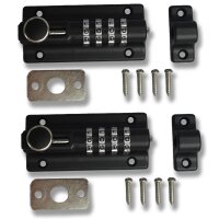 2 x Schartec Door Bolt with Combination Code – Mechanical Gate Lock