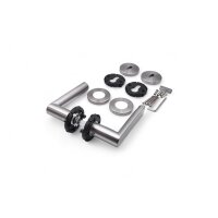 Dalia Stainless Steel Door Handle in Silver