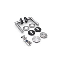 Dalia Stainless Steel Door Handle in Silver