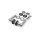 Dalia Stainless Steel Door Handle in Silver