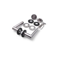 Dalia WC Lever Handle Set in Silver