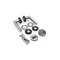 Dalia WC Lever Handle Set in Silver