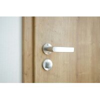 Dalia WC Lever Handle Set in Silver