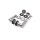 Dalia WC Lever Handle Set in Silver