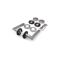 Avery Stainless Steel Door Handle in Silver