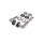 Avery Stainless Steel Door Handle in Silver