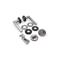 Avery WC Lever Handle Set in Silver