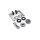 Avery WC Lever Handle Set in Silver